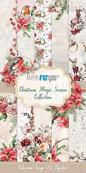 Kit de Scrapbooking Christmas Magic Season PapersForYou 15x30cm