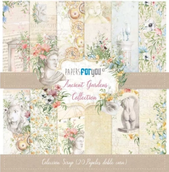 PapersForYou Ancient Gardens Scrapbooking-Kit 15x15cm