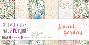 Kit de Papeles Vellum Ancient Gardens PapersForYou 30x31cm