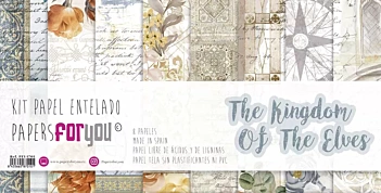 Kit 8 Textielpapier The Kingdom of the Elves PapersForYou 30x30cm