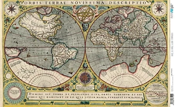Papier de riz Globe PapersForYou 54x33cm