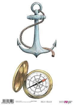Rice Paper Anchor and Compass PapersForYou 30x21cm