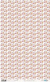 Papel de Arroz Osos y Corazones Baby Girl World PapersForYou 54x33cm