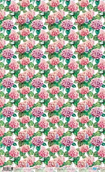 Hydrangeas Rice Paper The Flowering Project PapersForYou 54x33cm