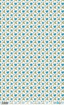 Carta di riso Fiori blu e verdi Magic Nature PapersForYou 54x33cm