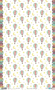 Rijstpapier Ballonnen Manen en Sterren Zomer Liefde PapersForYou 54x33cm