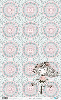 Rice Paper Girl on a Bicycle Weaving Dreams PapersForYou 54x33cm