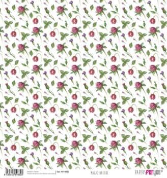 SUPER OFERTA **40%** Papel de Arroz Scrap Flores y Hojas Magic Nature PapersForYou 30x30cm