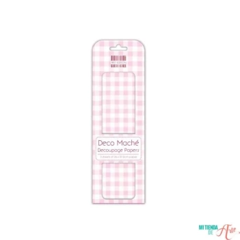 Papel Deco Maché Pink Gingham First Edition