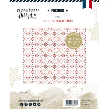 Sjabloon Bloemen Enchantement Florilèges Design 15x15cm