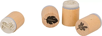 Satz runder Holzstempel Safari Artemio