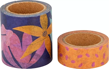 Set van 2 washi-tapes Plumetis Color Block Artemio