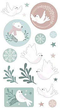 Let it Snow Artemio scrapbooking set 30x30cm
