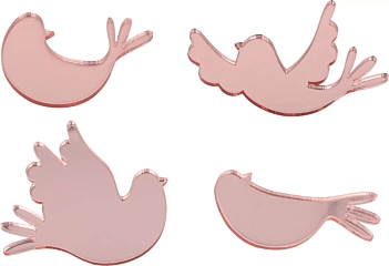 Die-Cuts de metacrilato Pájaros Let it Snow Artemio