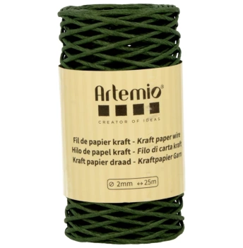 Artemio Bouteille Vert Cordon Papier 2mm