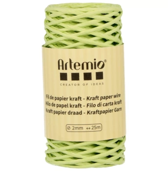 Cordon Papier Vert Clair Artemio 2mm