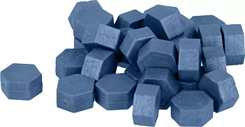 Artemio Dark Blue Hexagonal Wax Beads for Stamps, 30g