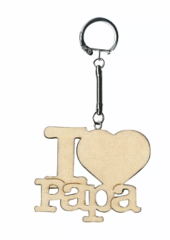 SUPER ANGEBOT **40%** Artemio Schlüsselanhänger aus Holz I Love Papa