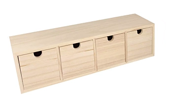 Schrank mit vier Schubladen