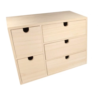 Five drawer cabinet
