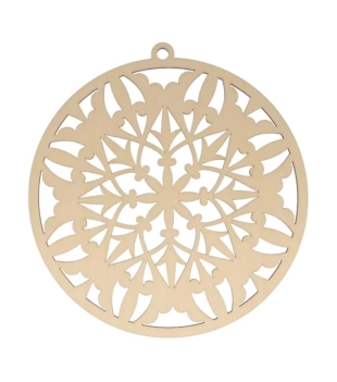 Die-cut de madera Medallón Misty Winter Ciervo Artemio