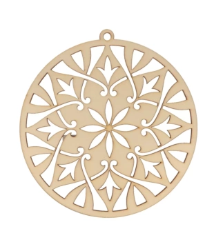 Die-cut de madera Medallón Misty Winter Mandala Artemio