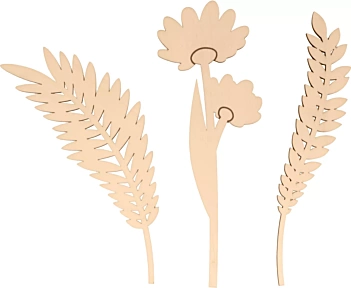 Die-cuts de Madeira Flores Life is Simple Artemio
