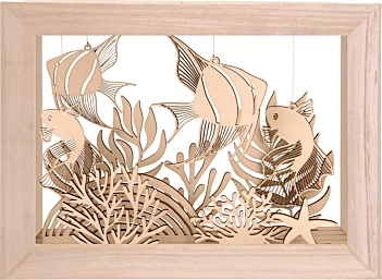 Corail Houten Reliëf Design Lijst Artemio