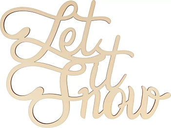 Die-Cuts de madeira Let it Snow Mini Let it Snow Artemio