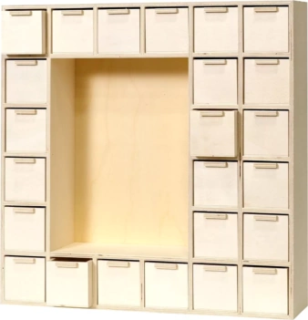 Calendario de Adviento de madera 1 Nicho Artemio