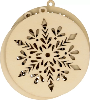 Die-cuts de madera Bolas de Árbol Home for Christmas Artemio