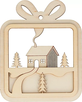 Die-cuts de madera Estrellas Home for Christmas Artemio