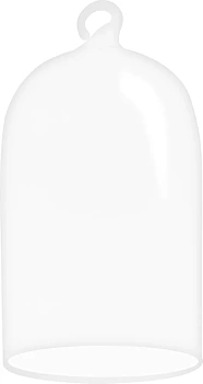 SUPER OFERTA **40%** Set 2 Campanas de vidrio Artemio 12x6cm