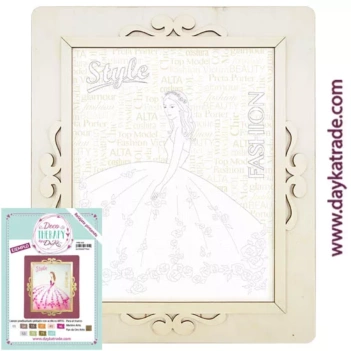 Girl Fashion Dayka Clipart na płótnie