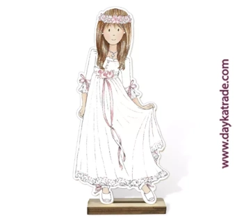 Kit DIY Niña Comunión Flores Pose + Tela Mi Primera Comunión Dayka