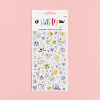 Pegatinas puffy básicas Oh Happy Day Sami Garra