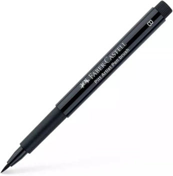Faber-Castell brush tip black marker