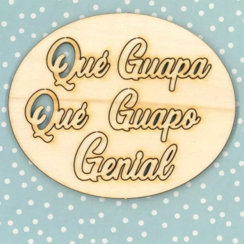 Die-cuts de madera En mi fiesta Dayka