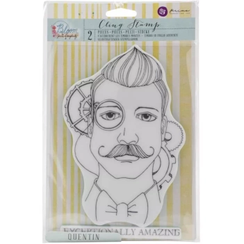 Prima Cling Stamp, Quentin