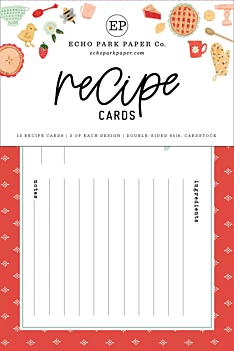 Set de tarjetas para recetas Home Again Echo Park 
