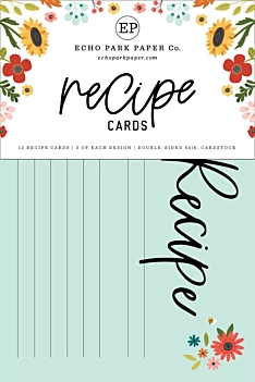 Set de tarjetas para recetas Summer Echo Park 