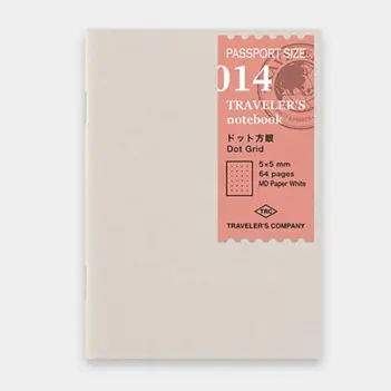Traveler's Company Notizbuch-Nachfüllung Punktpapier 014 Passport  