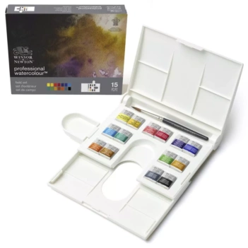Coffret aquarelle 14 demi-godets Field Set Aquarelle Professionnelle Winsor & Newton