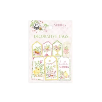 Die-cuts de Tags decorativos Spring is calling P13