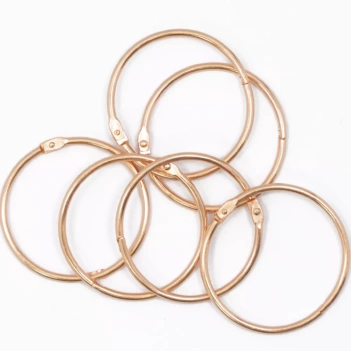 Set de 6 anillas 60mm Rose Gold Mi Tienda de Arte