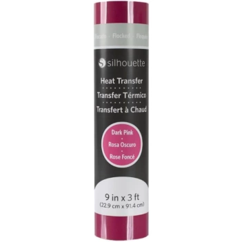 Transfer para tela Terciopelo Rosa Oscuro Silhouette 9"
