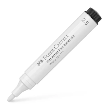 Pennarello bianco Pitt Artist Pen Punta tonda 2,5 mm Faber-Castell