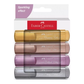  Faber-Castell Set van 4 Markers Textliner 46 Metallic 