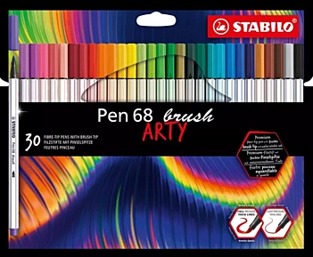 Set van 30 Pen 68 Brush Arty Stabilo markers