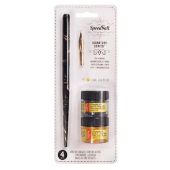 Set de caligrafía Gold & Black Signature Series Speedball